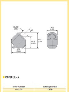 Quantity of (75) Kennametal 1012275 Block その他 - 機械部品 (Unused)