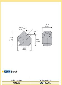 Quantity of (25) Kennametal 1012280 Block その他 - 機械部品 (Unused)