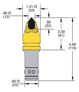 Quantity of (50) Kennametal C31HD Tool Conical その他 - 機械部品 (Unused)
