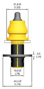 Quantity of (43) Kennametal RK5-03/RZ4-03P Tip Bundle (Unused)
