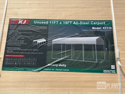 KJ K1119 All-Steel Carport- Unused