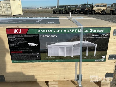 KJ K2346 Metal Garage - Unused