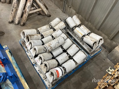 Quantity of (9) 12 in Conveyor Roller Packs
