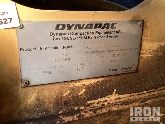 COMPACTADOR 2012 DYNAPAC CC624HF