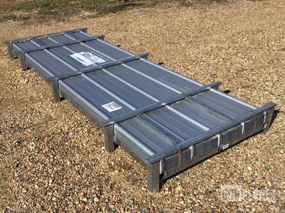 (100) Piece Lot of 10' Long Corrugated Steel Panels