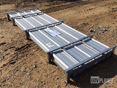 (100) Piece Lot of 10' Long Corrugated Steel Panels