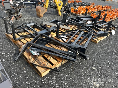 Quantity of (8) 2026 Mower King SAII100 48 in Skid Steer Forks (Unused)