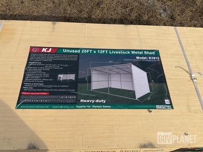 KJ K1912 Livestock Metal Shed - Unused