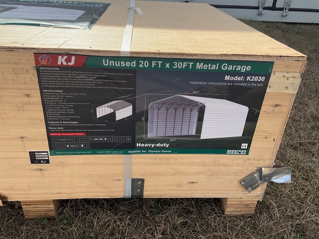 KJ K2030 Metal Garage - Unused KJ K2030 Metal Garage - Unused
