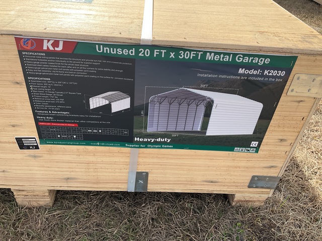 KJ K2030 Metal Garage - Unused KJ K2030 Metal Garage - Unused