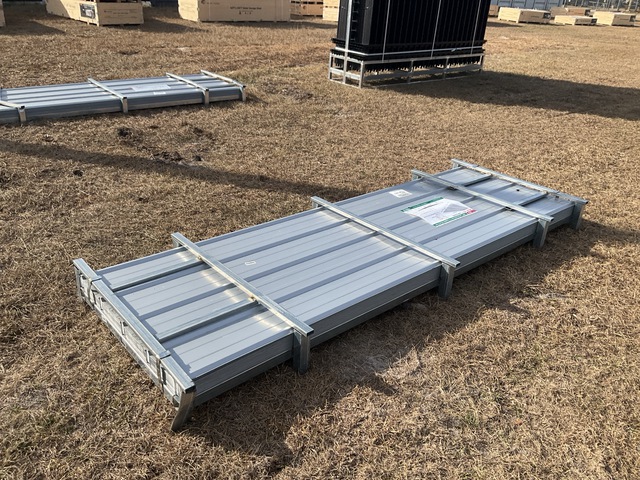 (100) Piece Lot of 10' Long Corrugated Steel Panels