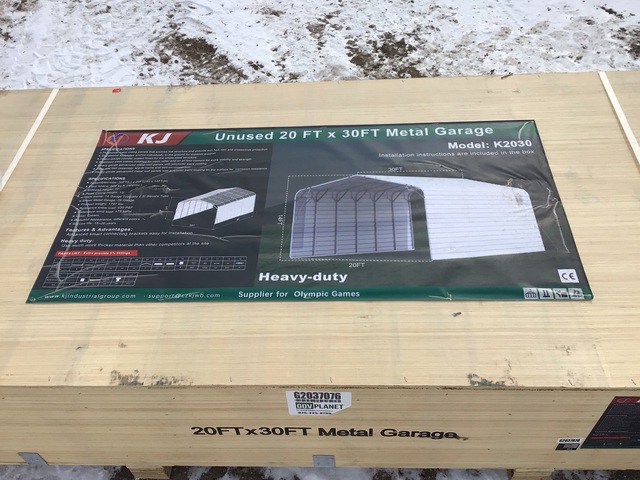 KJ K2030 Metal Garage - Unused