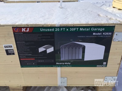 KJ K2030 Metal Garage - Unused