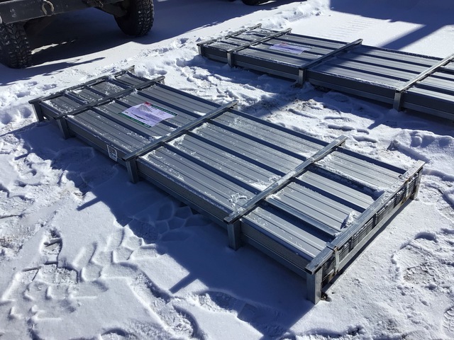 (100) Piece Lot of 10' Long Corrugated Steel Panels