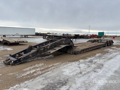 2014 Deloupe Tri/A Double Drop Removable Gooseneck Remorque Surbaissée