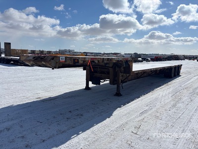 2001 Manac 48 ft Tri/A 48 ft - 65 ft Extendable Plateforme Surbaissée