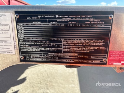 2023 Transcraft 45 ft T/A Przyczepa płaska