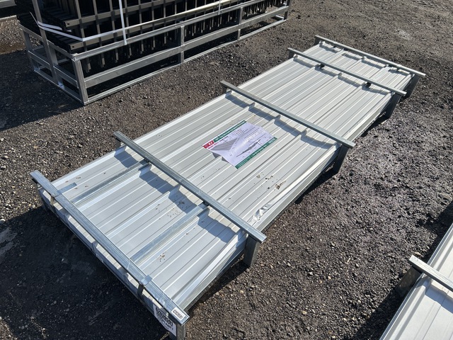 (100) Piece Lot of 10' Long Corrugated Steel Panels