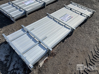 (100) Piece Lot of 10' Long Corrugated Steel Panels