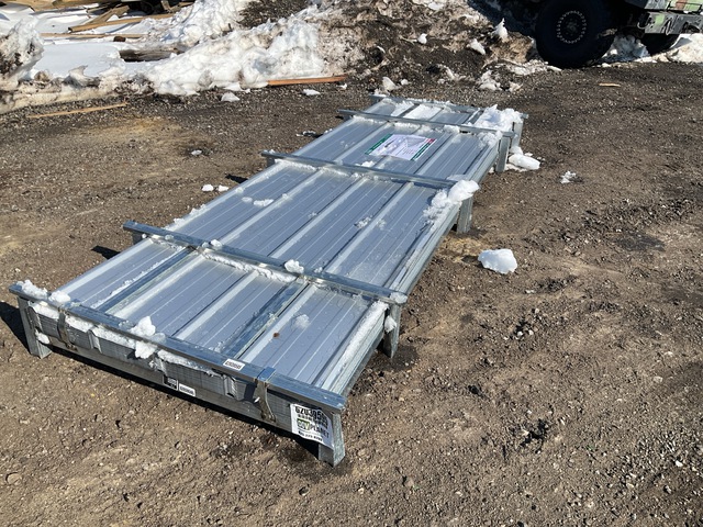 (100) Piece Lot of 10' Long Corrugated Steel Panels