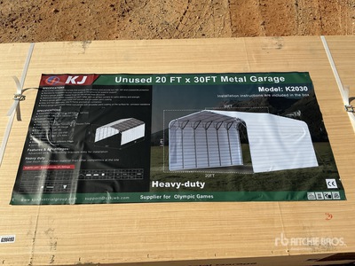 KJ K2030 Metal Garage - Unused