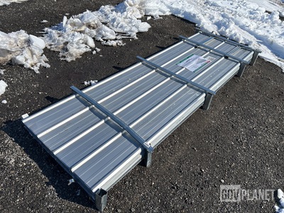 (100) Piece Lot of 10' Long Corrugated Steel Panels