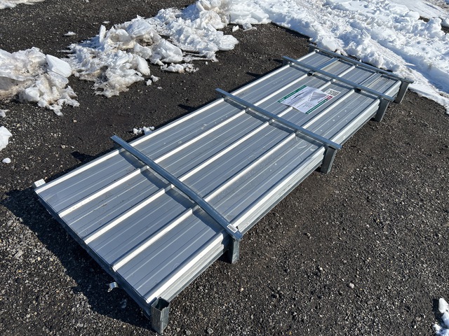 (100) Piece Lot of 10' Long Corrugated Steel Panels