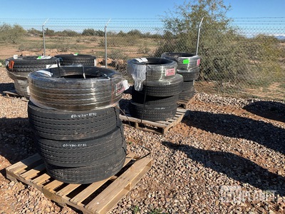 (12) Michelin 285/70R19.5 Tires