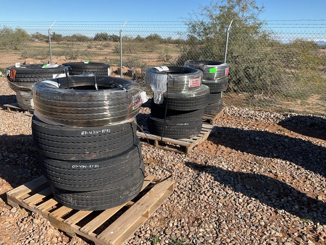 (12) Michelin 285/70R19.5 Tires