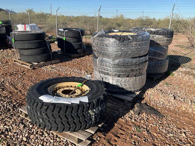 (7) Goodyear 395/85R20 Tires w/Wheels