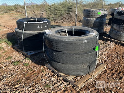 (8) Bridgestone 11R24.5 Tires
