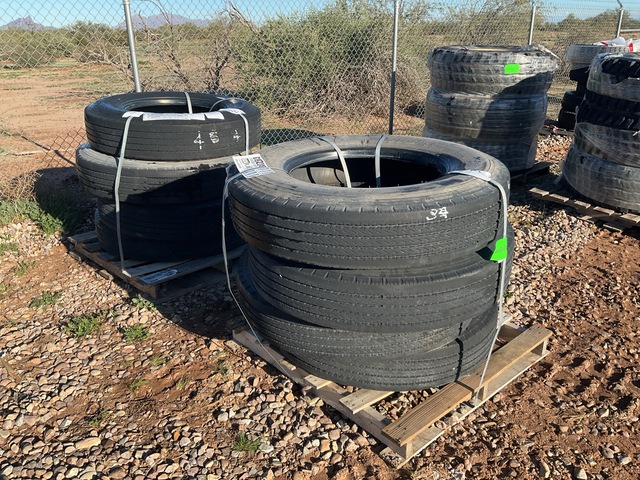 (8) Bridgestone 11R24.5 Tires