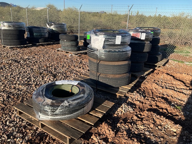 (13) Goodyear 10.00R15TR Tires w/Wheels