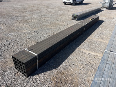 Quantity of 14 ga 18.8 ft x 3 in x 3 in Square Tubing その他 - 店舗 & 倉庫
