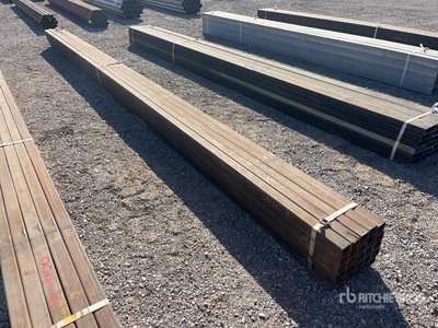 Quantity of 21 ft x 2 1/2 in Square Tubing