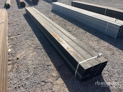 Quantity of 17 ft x 6 in x 2 in 11 ga Rectangular Tubing