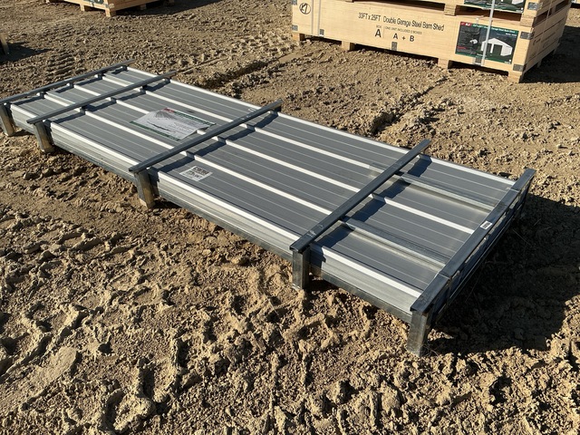 (100) Piece Lot of 10' Long Corrugated Steel Panels