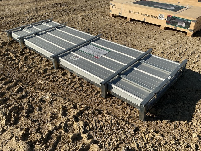 (100) Piece Lot of 10' Long Corrugated Steel Panels