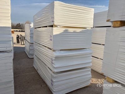 Quantity of (4) Pallets of 4 Ft x 8 Ft x 1/2 in Insulation Board