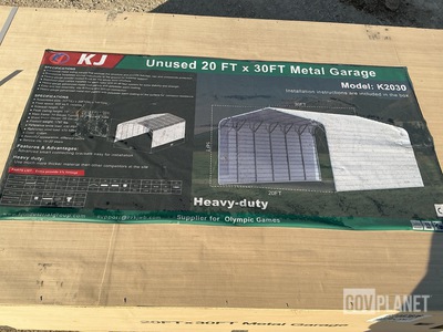 KJ K2030 Metal Garage - Unused