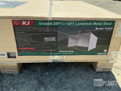 KJ K1912 Livestock Metal Shed - Unused