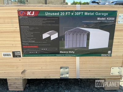 KJ K2030 Metal Garage - Unused