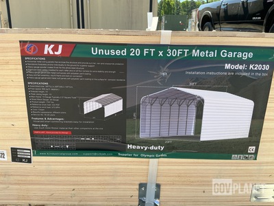 KJ K2030 Metal Garage - Unused