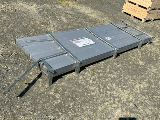 (100) Piece Lot of 10' Long Corrugated Steel Panels