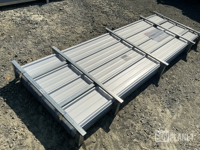 (100) Piece Lot of 10' Long Corrugated Steel Panels