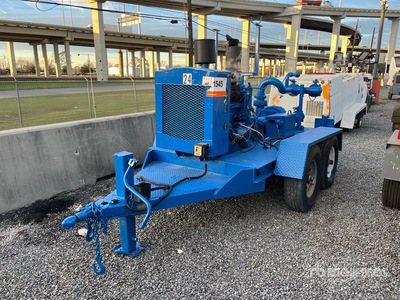 BJ Hughes Trailer-Mounted Pompa per acqua (Inoperable)