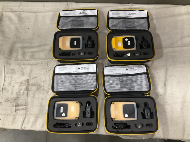 (4) Narda S3 Personal Radiation Monitors