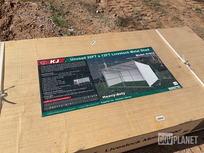 KJ K1912 Livestock Metal Shed - Unused