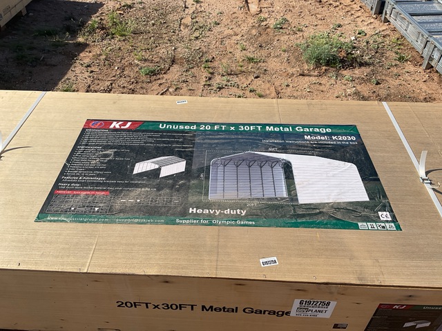 KJ K2030 Metal Garage - Unused