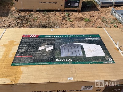 KJ K2030 Metal Garage - Unused